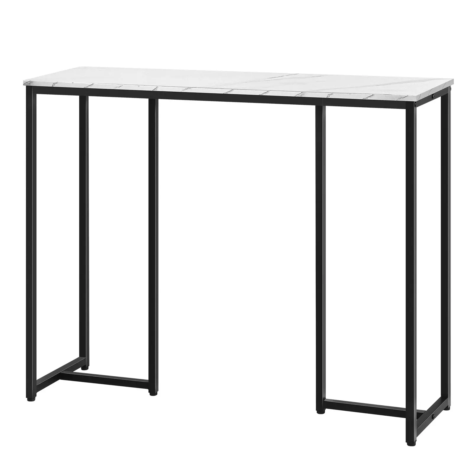 Oikiture Console Table Hallway Entry Side Tables Marble Effect Hall Display