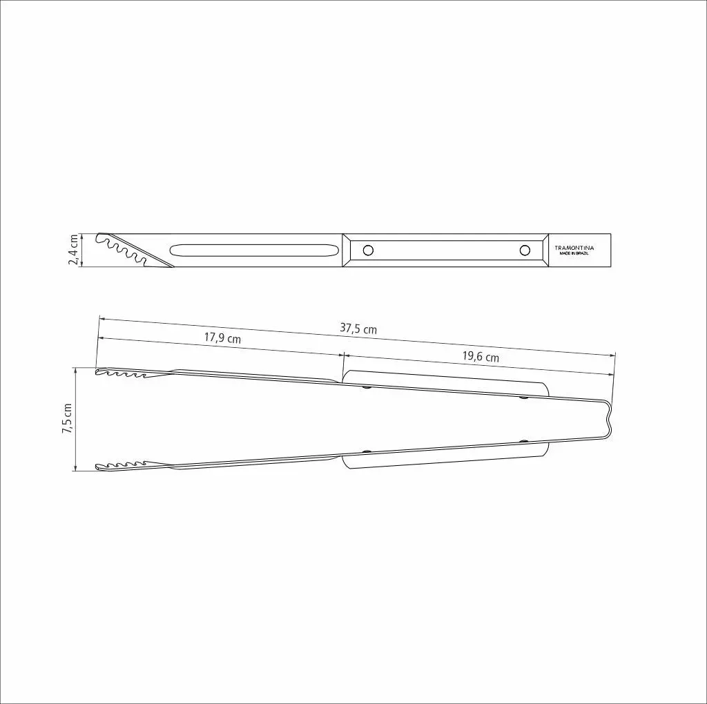 Tramontina Churrasco Meat Tong, 8" Polywood