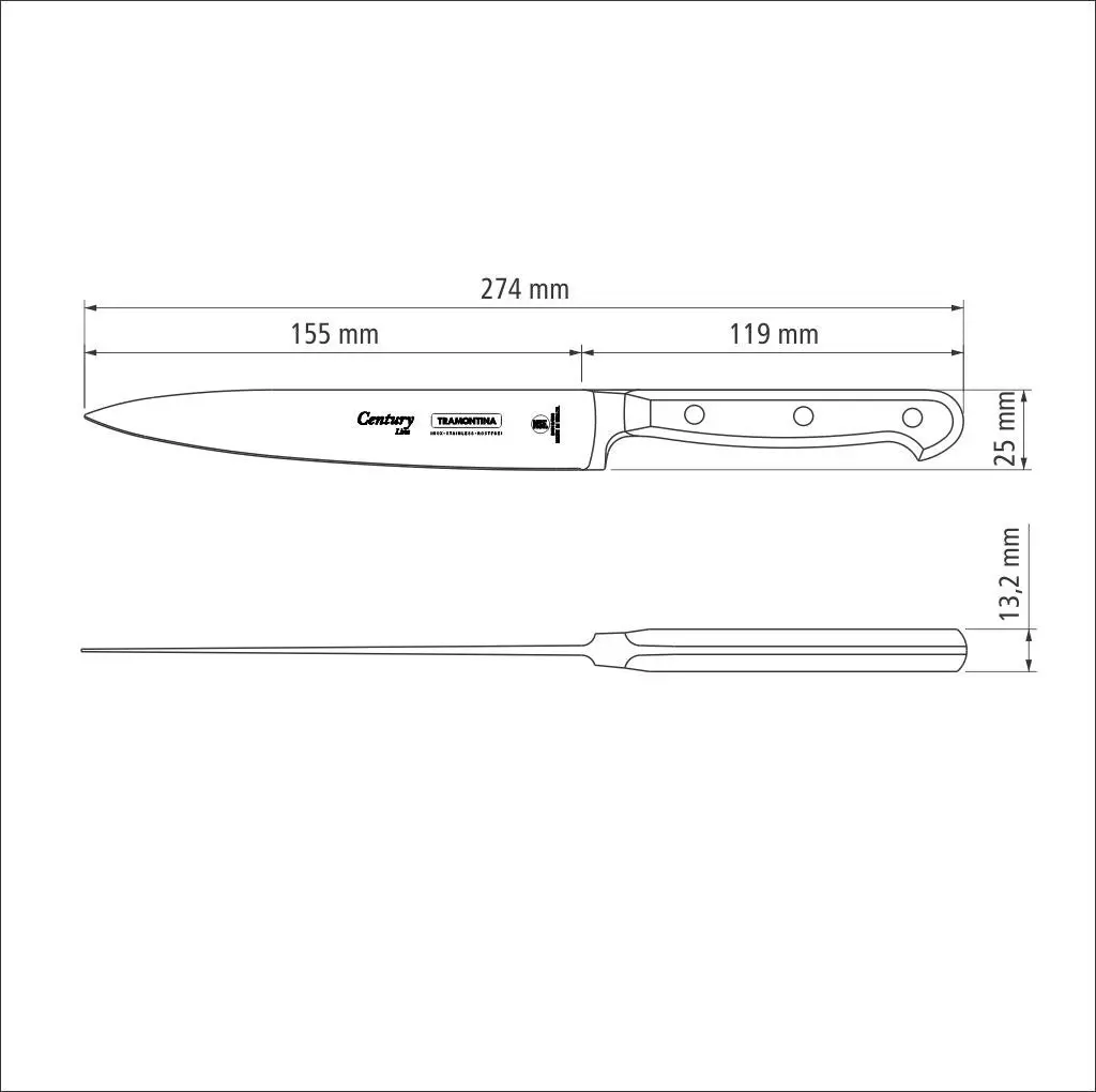 Tramontina Century Carving Set with Pouch, 5Pc