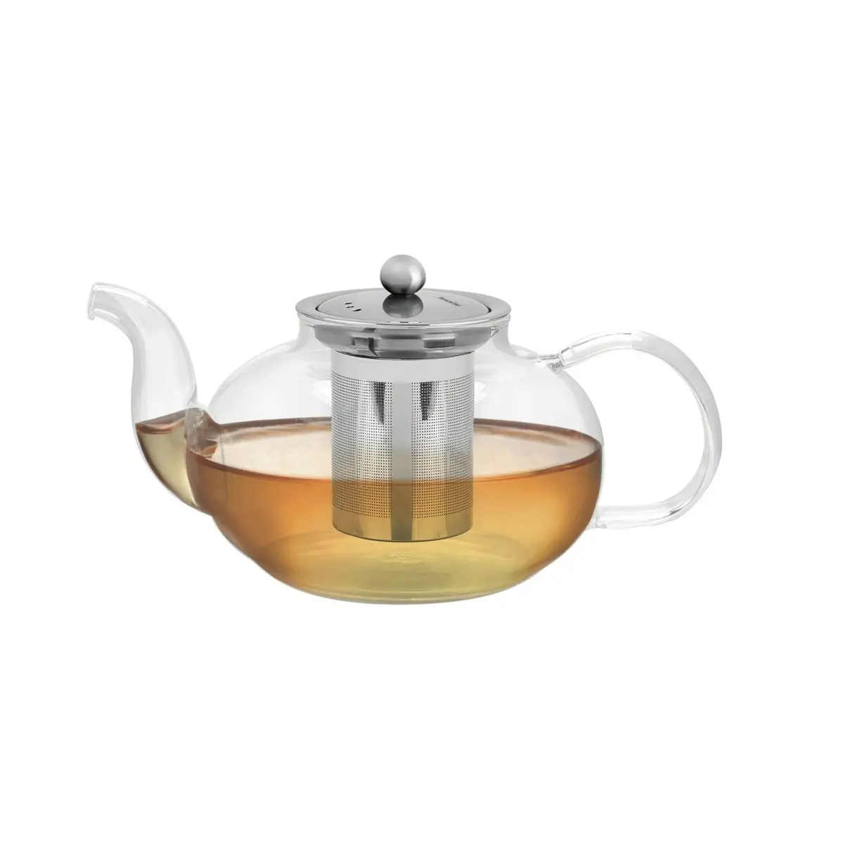 Tramontina Glass and Stainless Steel Teapot with Infuser, 1 L