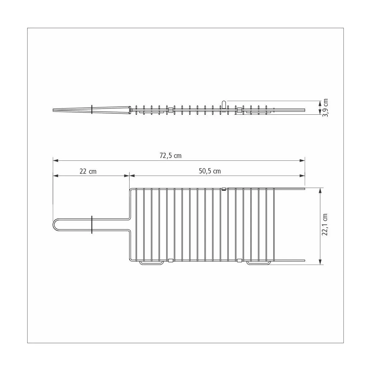 Tramontina Churrasco Black Grill in Nitrocarburized Carbon Steel