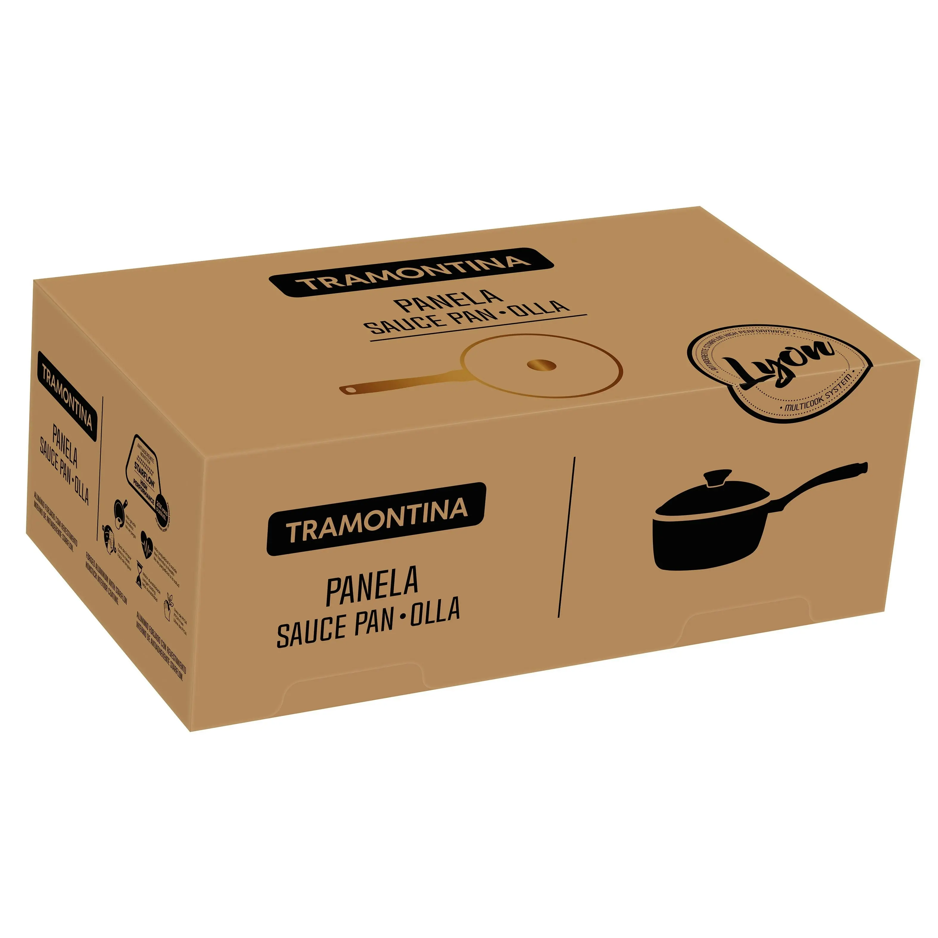 Tramontina Lyon Golden Sauce Pan, 20cm, 2.8L