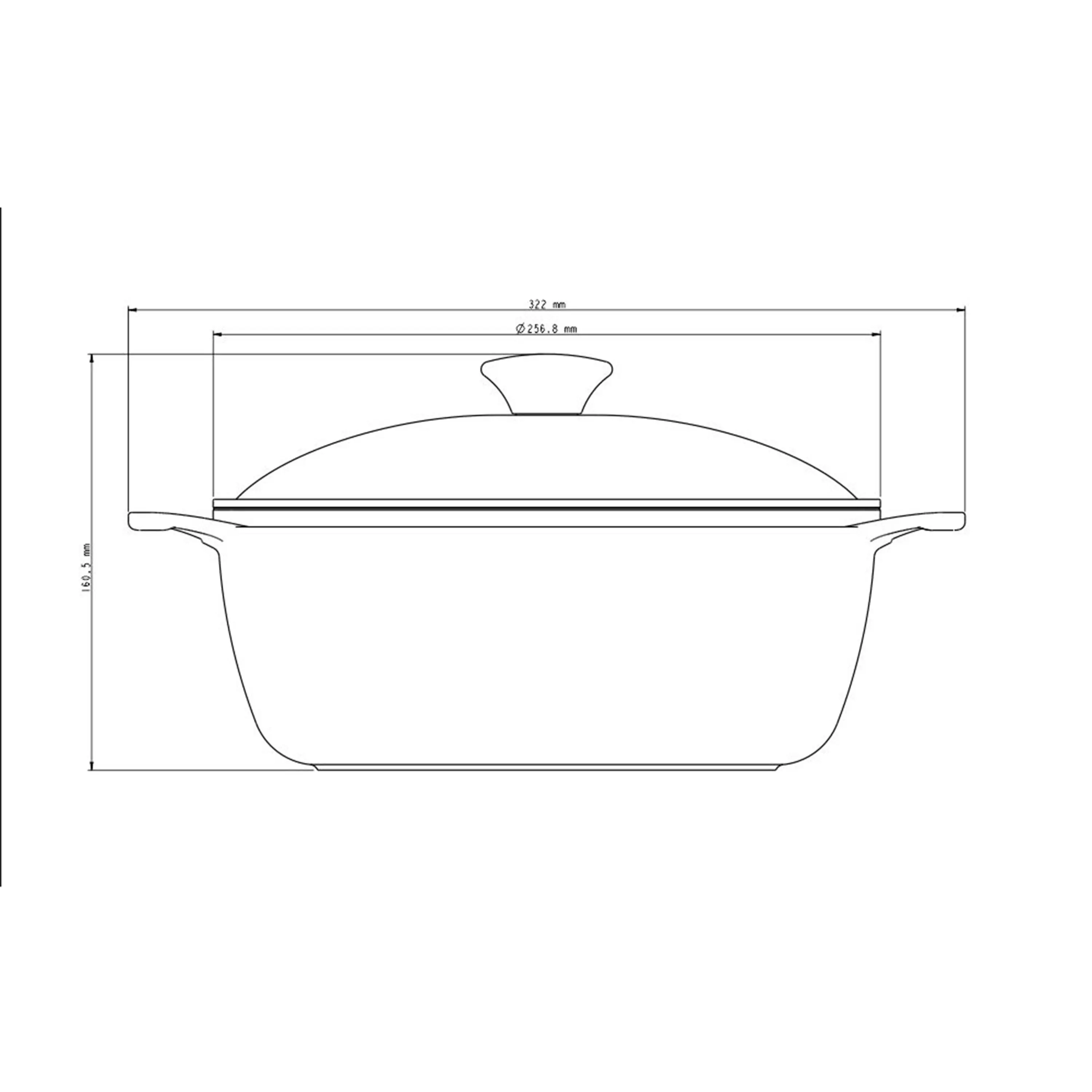 Tramontina Lyon Golden Casserole, 24cm, 3.7L