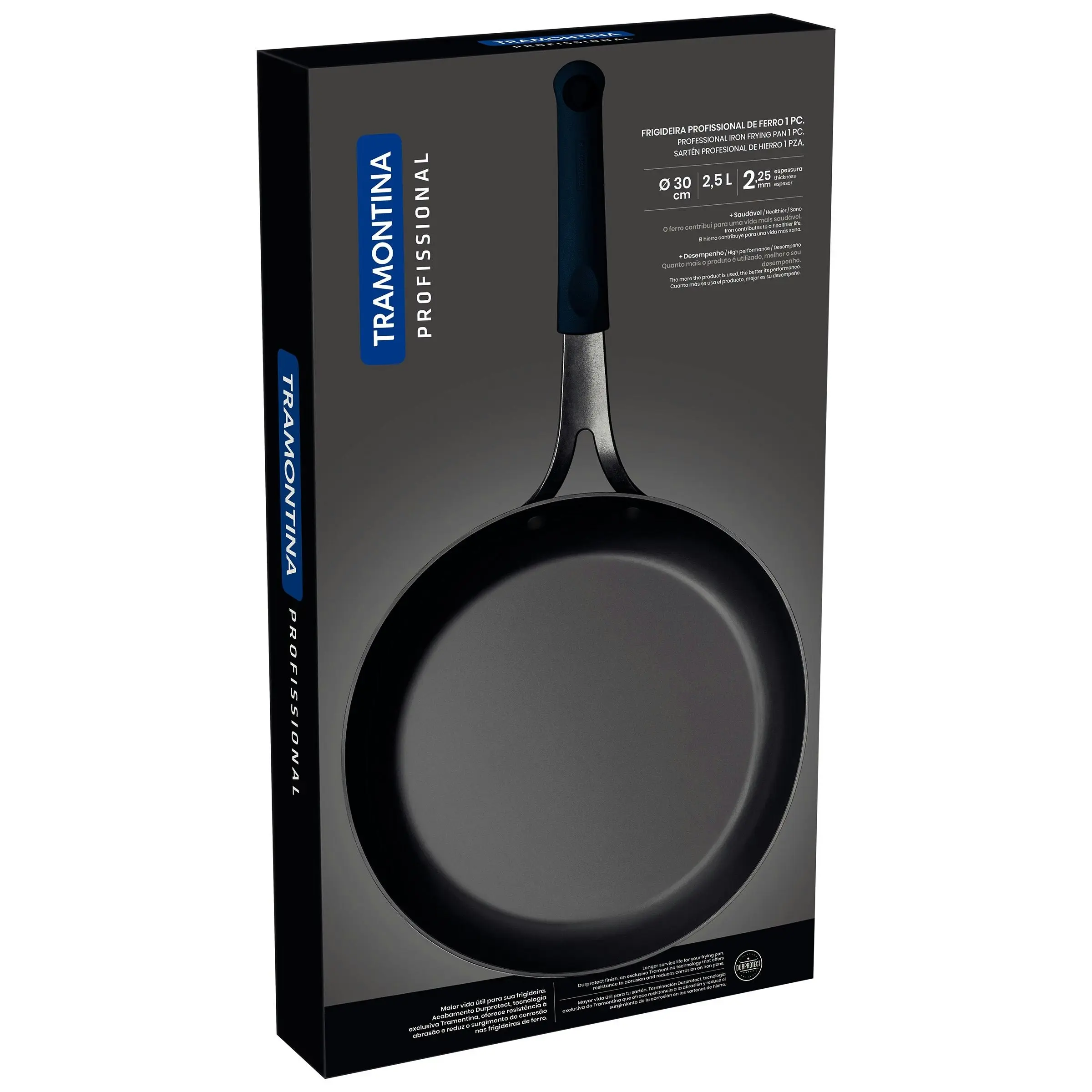 Tramontina Professional Iron Frying Pan, 30 cm, 2.5 L