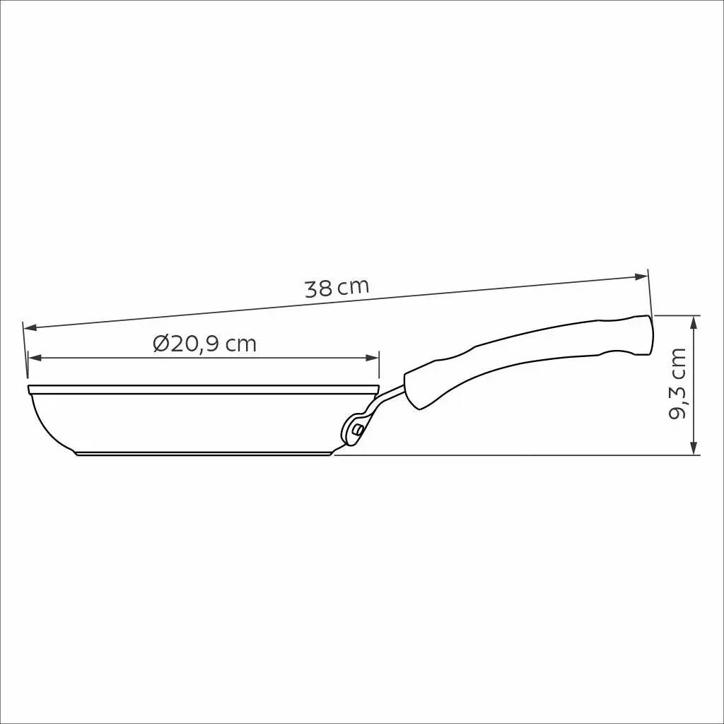 Tramontina Professional Frying Pan, 20cm, 1L