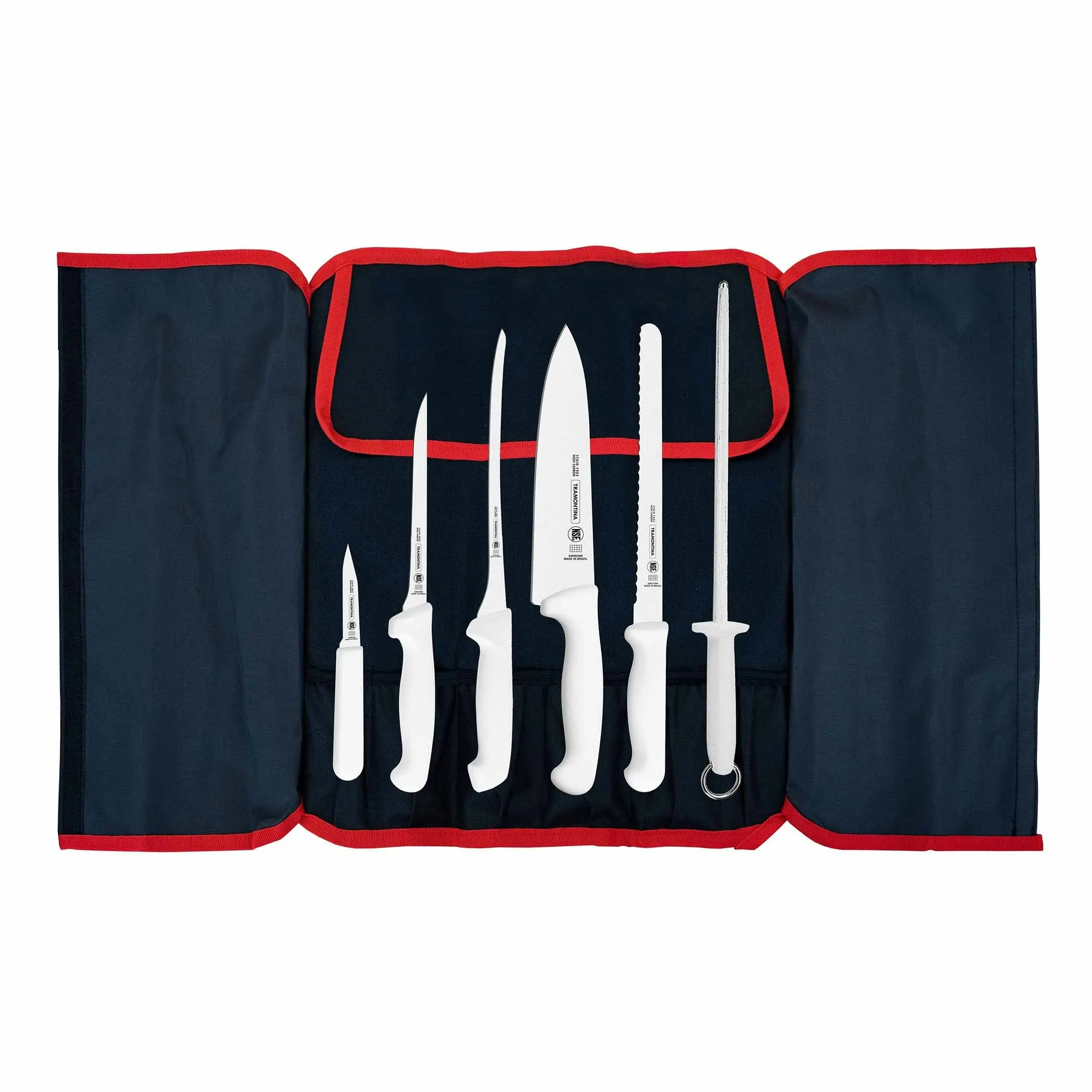 Tramontina Professional Master Chef Knife Set with Pouch, 7Pc