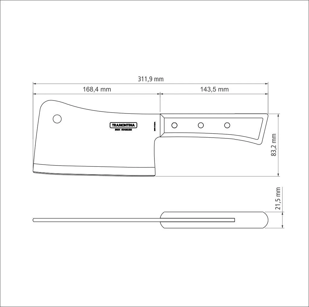 Tramontina 6" Cleaver