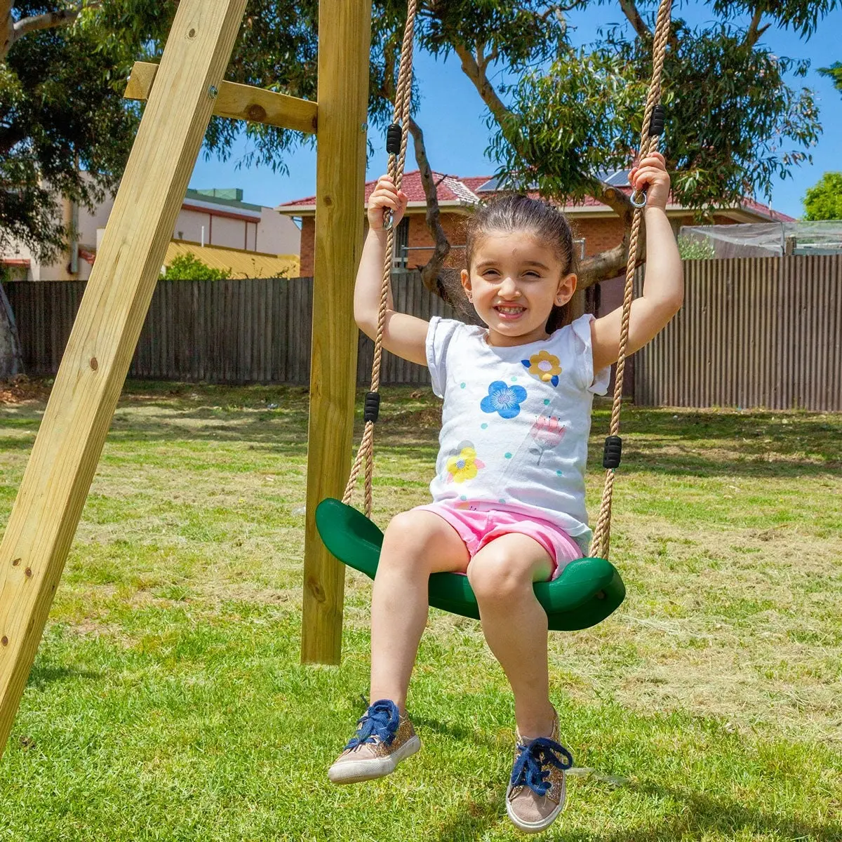 Lifespan Kids Holt 2-Station Timber Swing Set