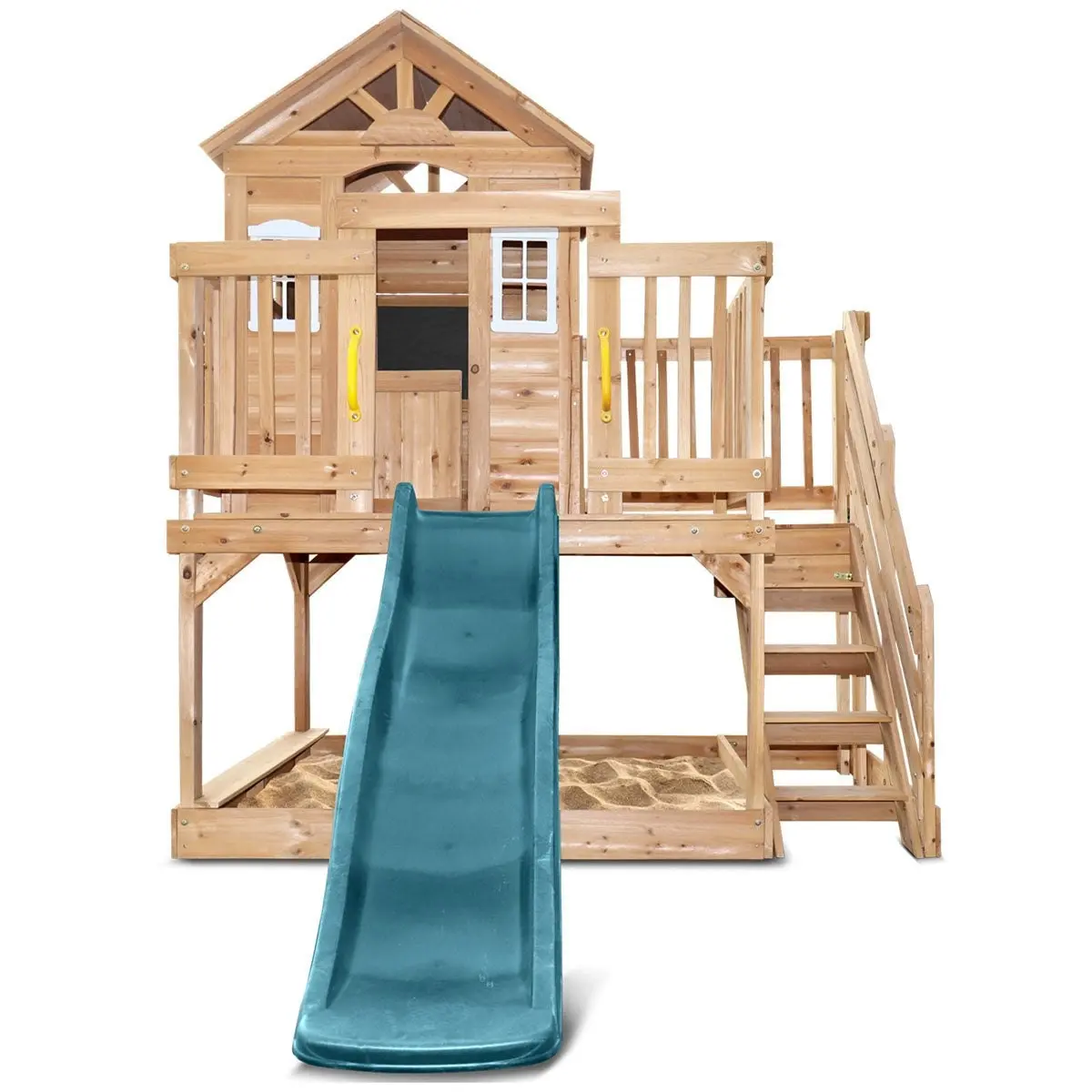 Lifespan Kids Silverton Cubby House with 1.8m Green Slide