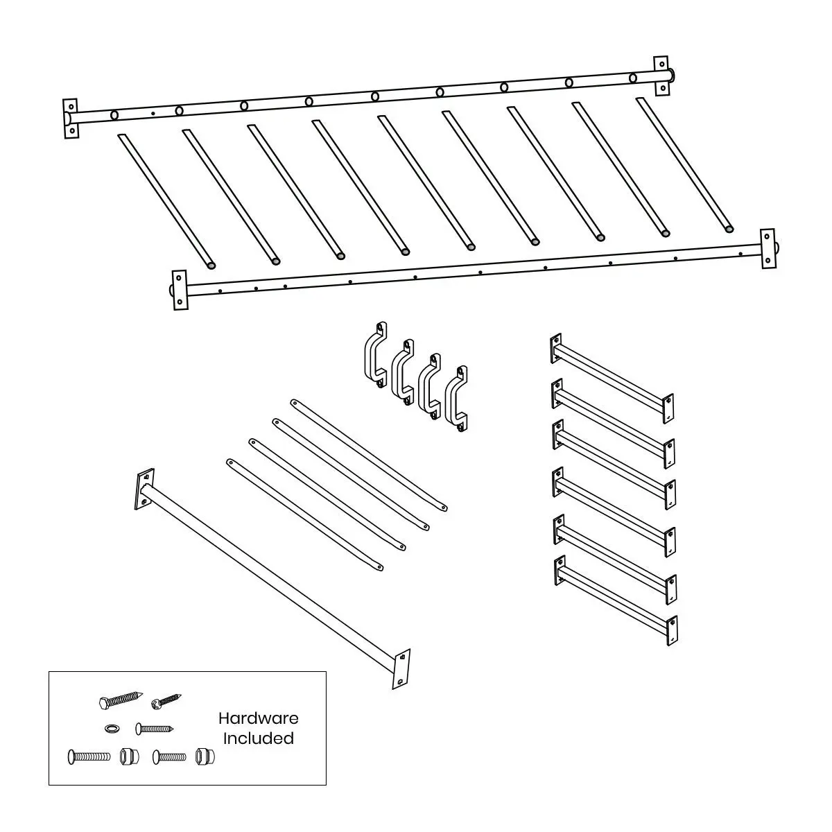 Lifespan Kids Amazon Monkey Bars 2.5m (Bars Only)