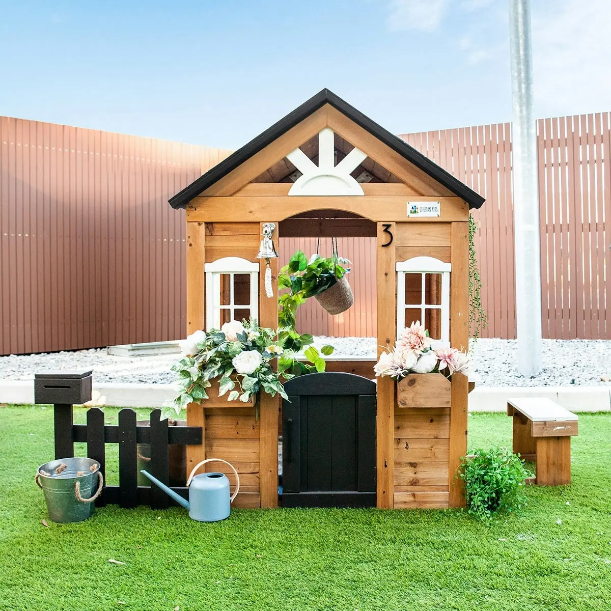 Lifespan Kids Teddy Cubby House in Natural Timber (V2) with Floor