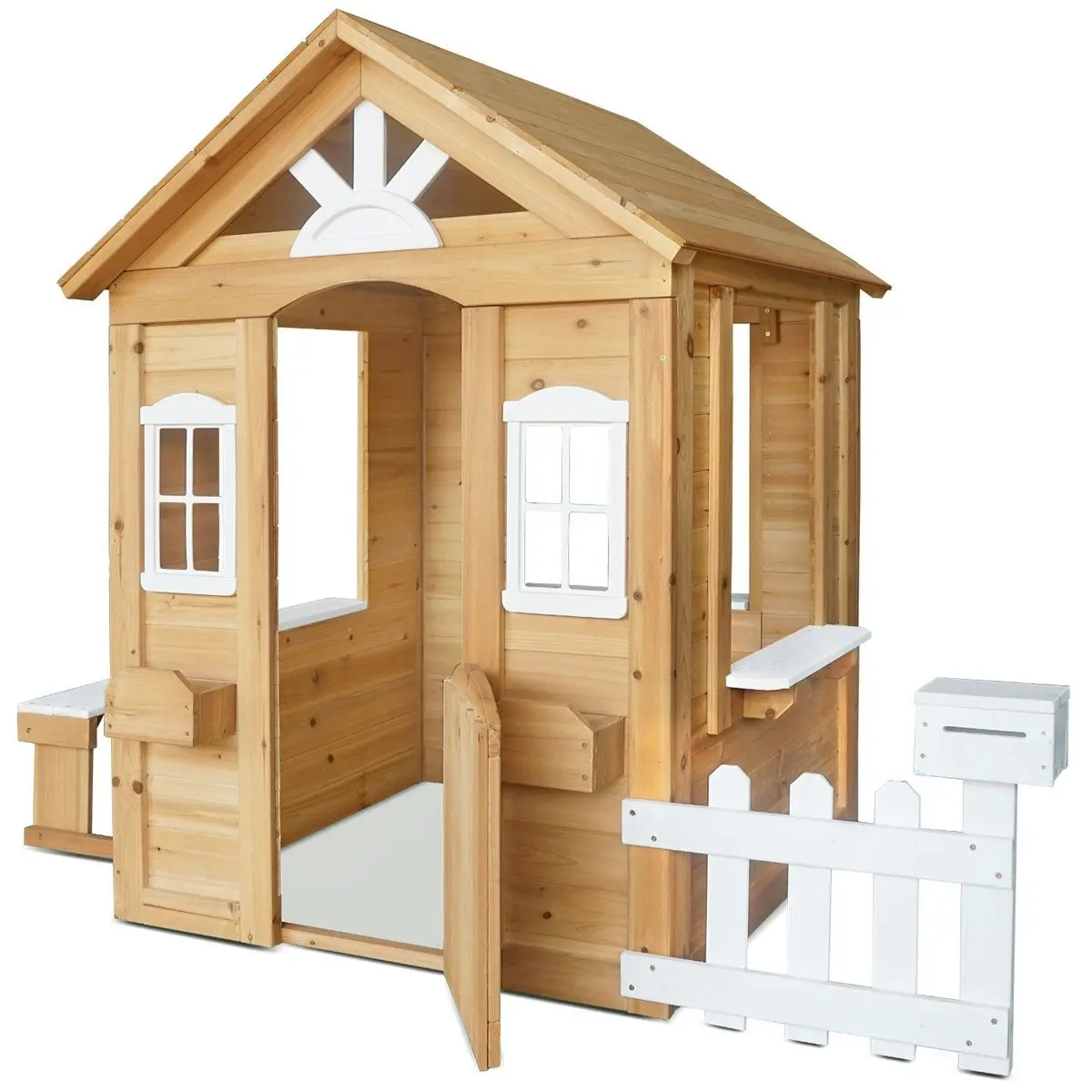 Lifespan Kids Teddy Cubby House in Natural Timber (V2) with Floor