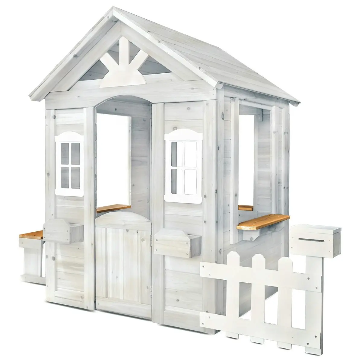 Lifespan Kids Teddy Cubby House in White (V2) with Floor