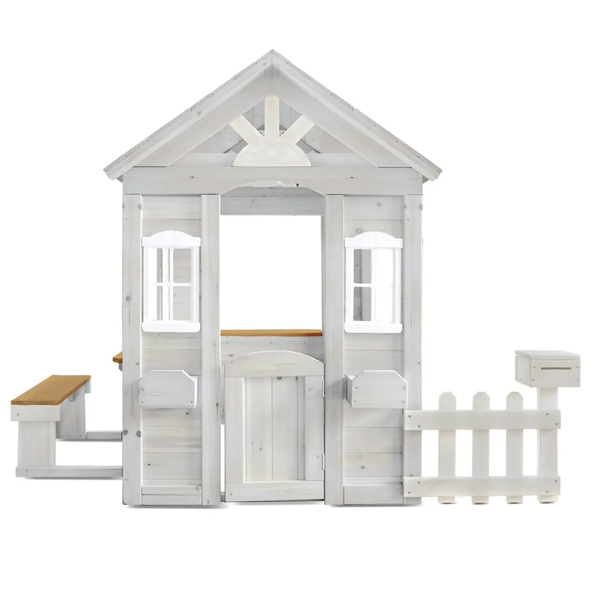 Lifespan Kids Teddy Cubby House in White (V2) with Floor