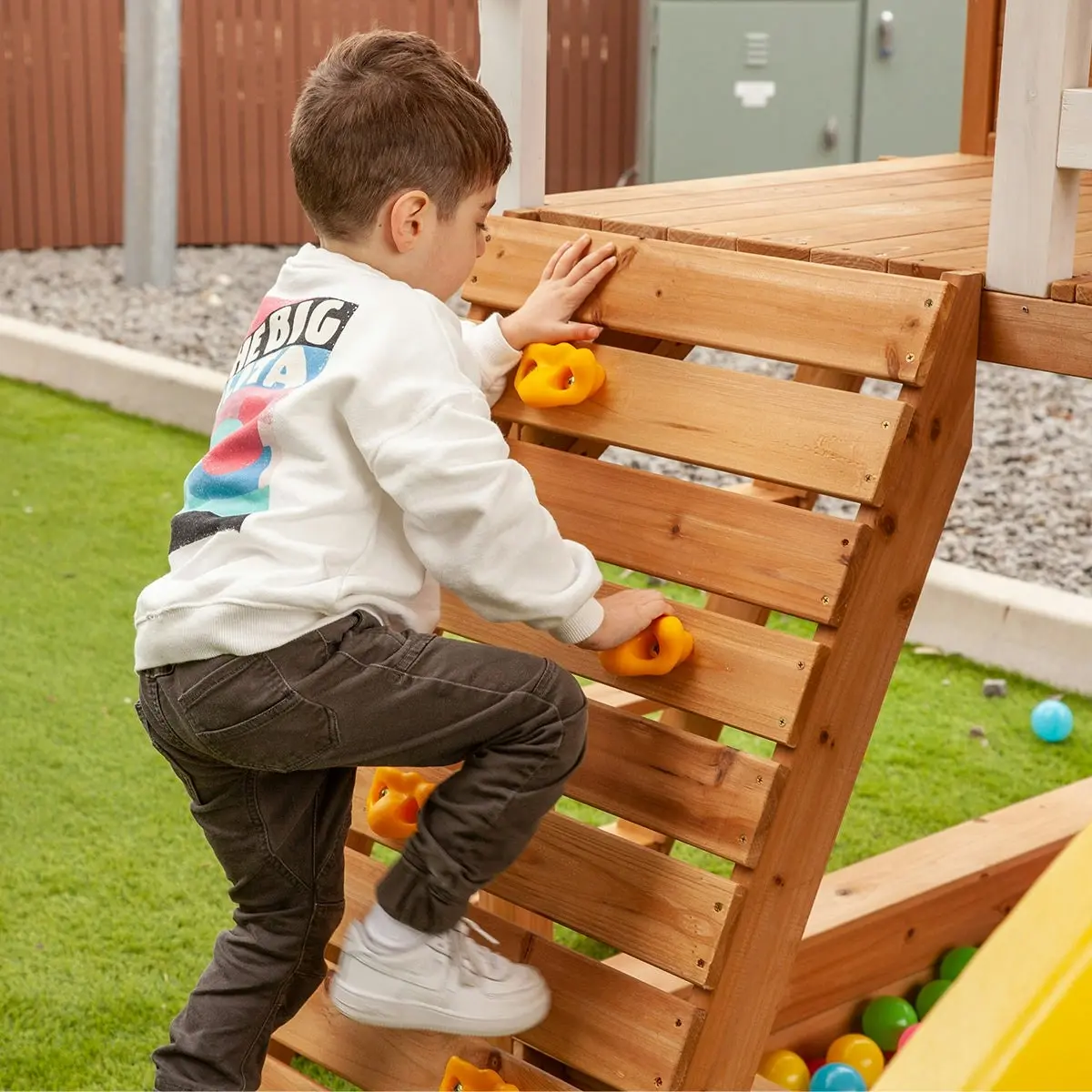 Lifespan Kids Warrigal Cubby House with Green Slide