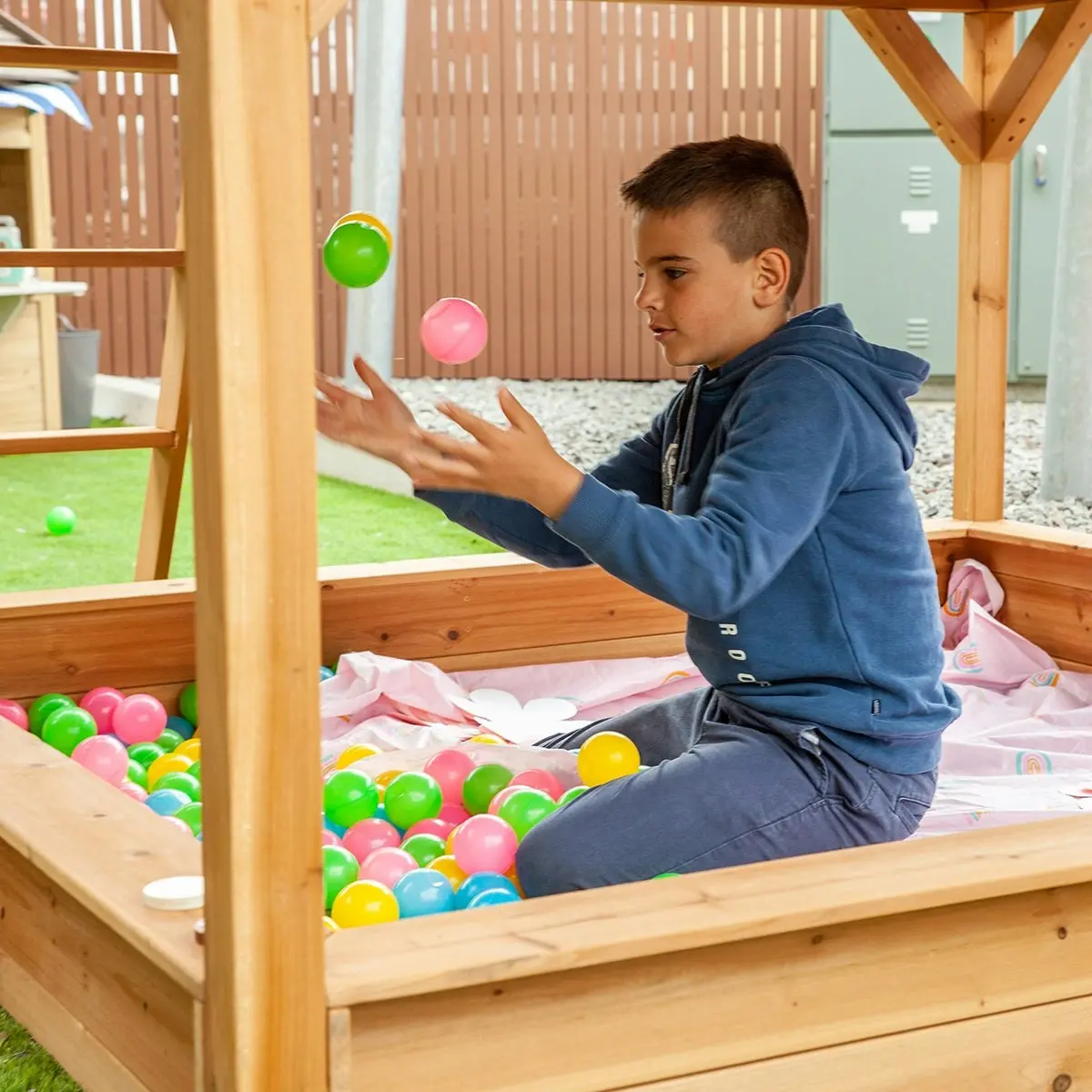 Lifespan Kids Warrigal Cubby House with Green Slide