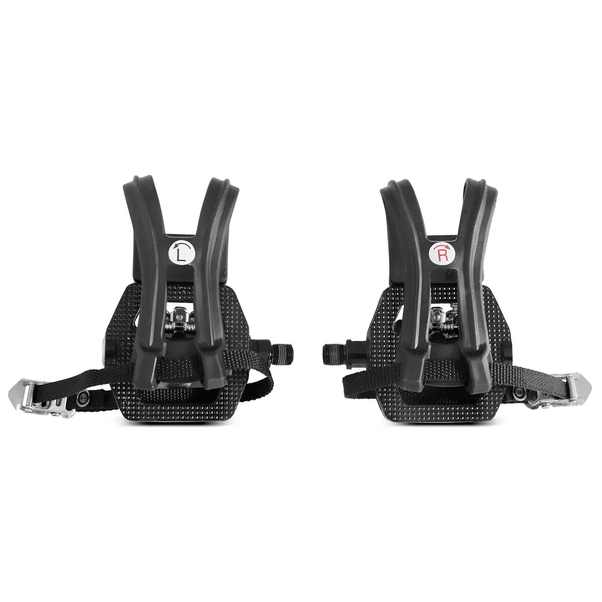 Lifespan Fitness 2-in-1 Toe Clips Cage & SPD Compatible Pedals