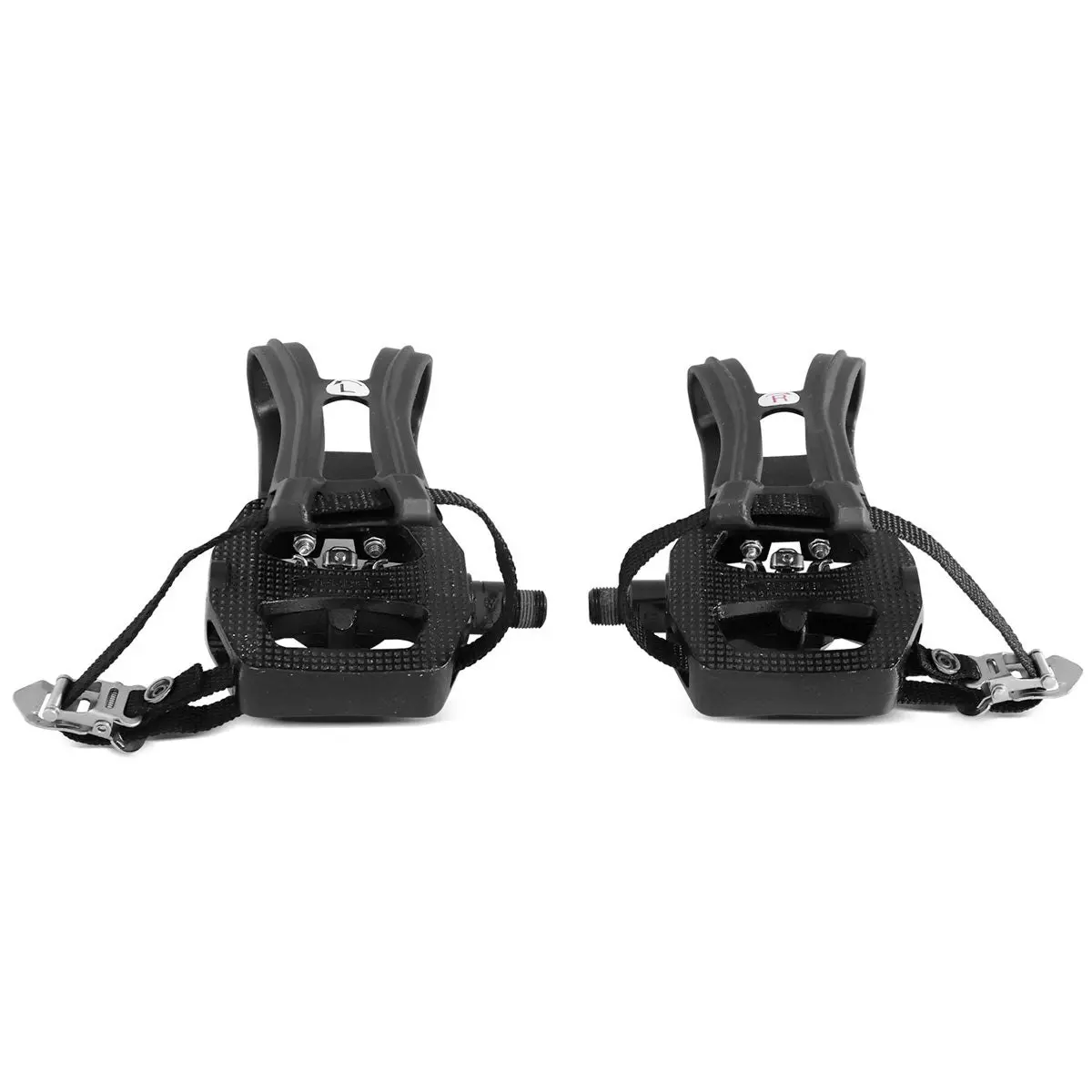 Lifespan Fitness 2-in-1 Toe Clips Cage & SPD Compatible Pedals