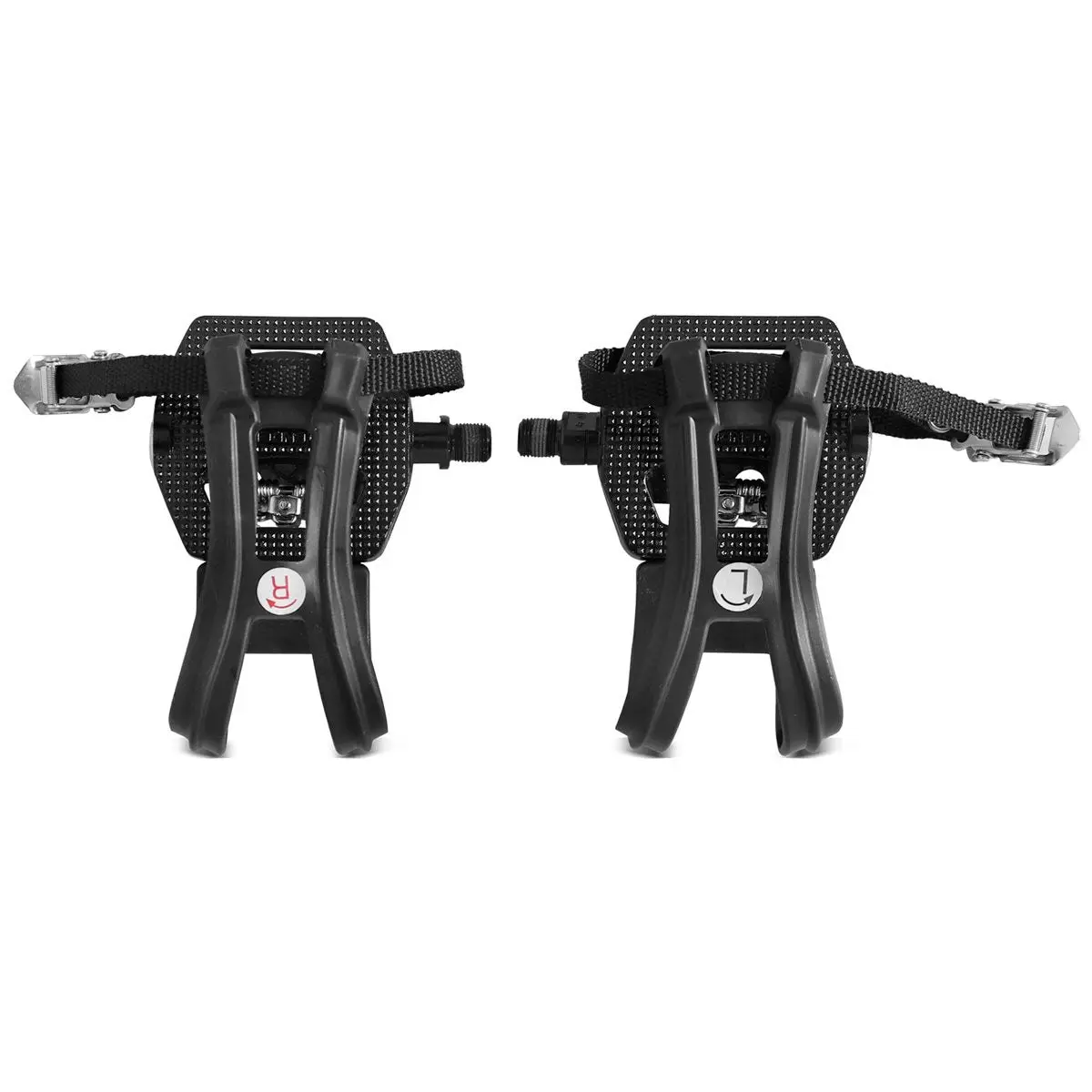 Lifespan Fitness 2-in-1 Toe Clips Cage & SPD Compatible Pedals