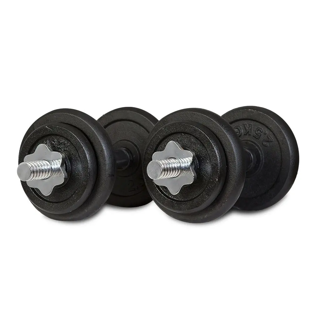 Cortex 20kg Cast Iron Dumbbell Set with Case