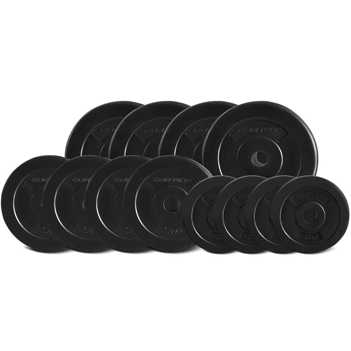 Cortex 40kg EnduraCast Curl Bar Weight Set