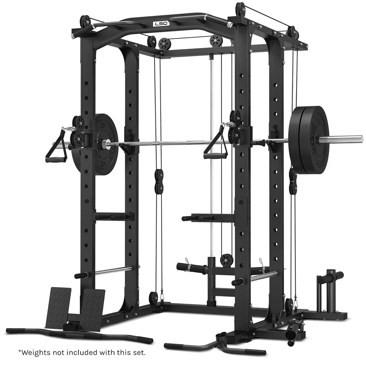 LSG GRK100 Multi Function Power Rack with Adjustable Cable Pulleys