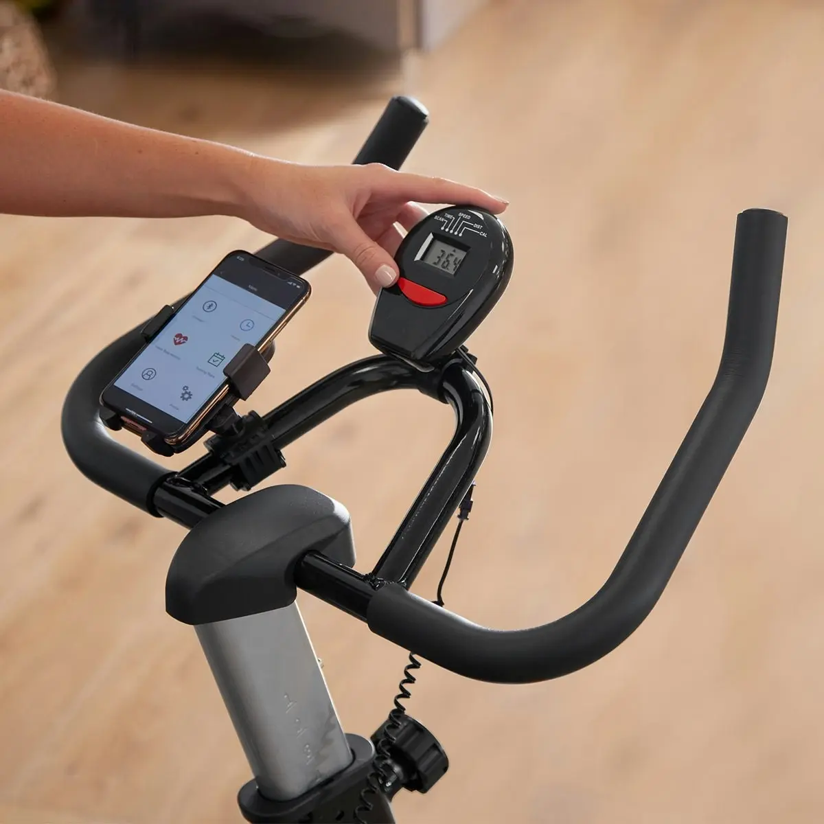 LSG Fitness SPG-220 Spin Bike BONUS Phone Holder