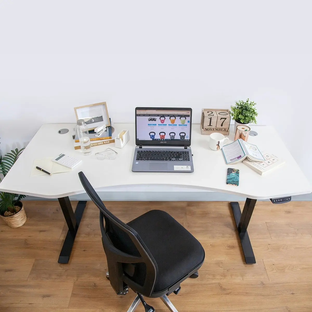 Lifespan Fitness ErgoDesk Automatic Standing Desk 1800mm (White)