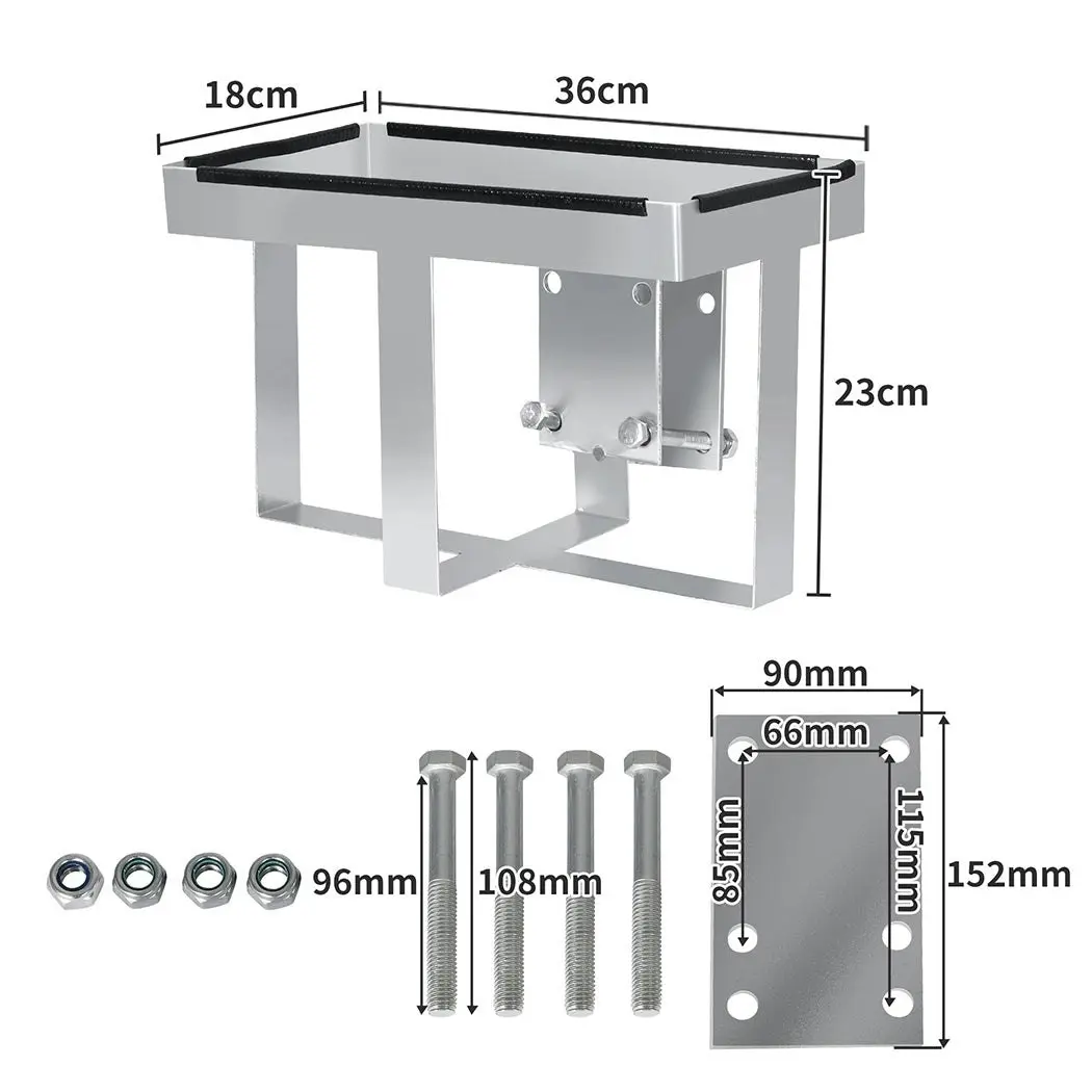 Manan Jerry Can Holder Bolt On 20L 4x4 Galvanized Offroad Camper Trailer Caravan