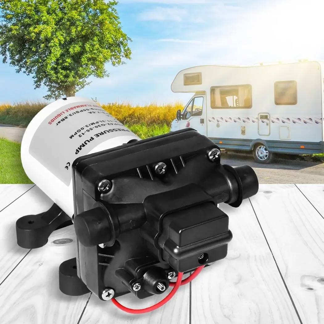 Traderight 12V Caravan Water Pump High Pressure 55PSI Self-priming Camping Boat