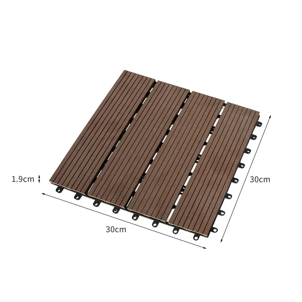 Marlow x10 Floor Tiles Plastic Decking Garden Indoor Outdoor Backyard Home Decor