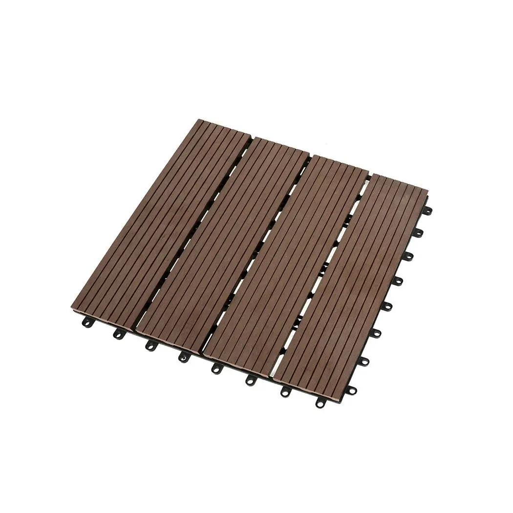 Marlow x10 Floor Tiles Plastic Decking Garden Indoor Outdoor Backyard Home Decor