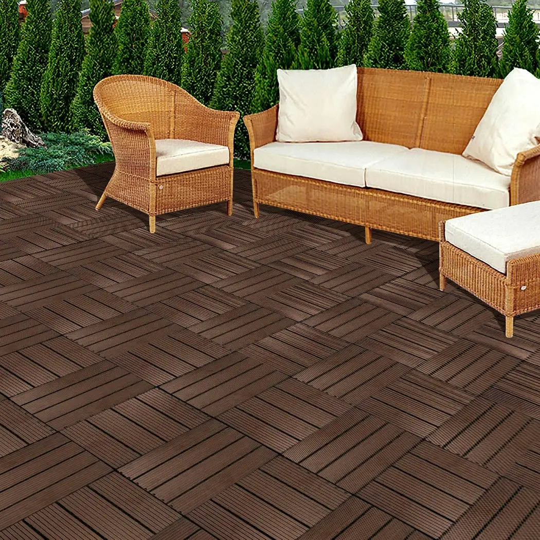 Marlow x10 Floor Tiles Plastic Decking Garden Indoor Outdoor Backyard Home Decor