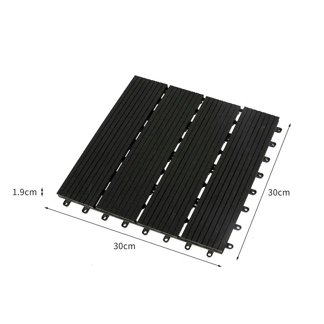 Marlow x10 Floor Tiles Plastic Decking Garden Indoor Outdoor Backyard Home Decor