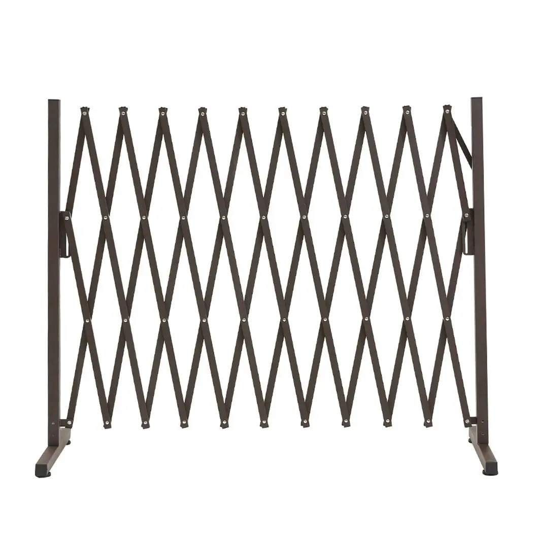 Traderight Group  Garden Security Fence Gate Gate Metal Indoor Outdoor Expandable Barrier Traffic