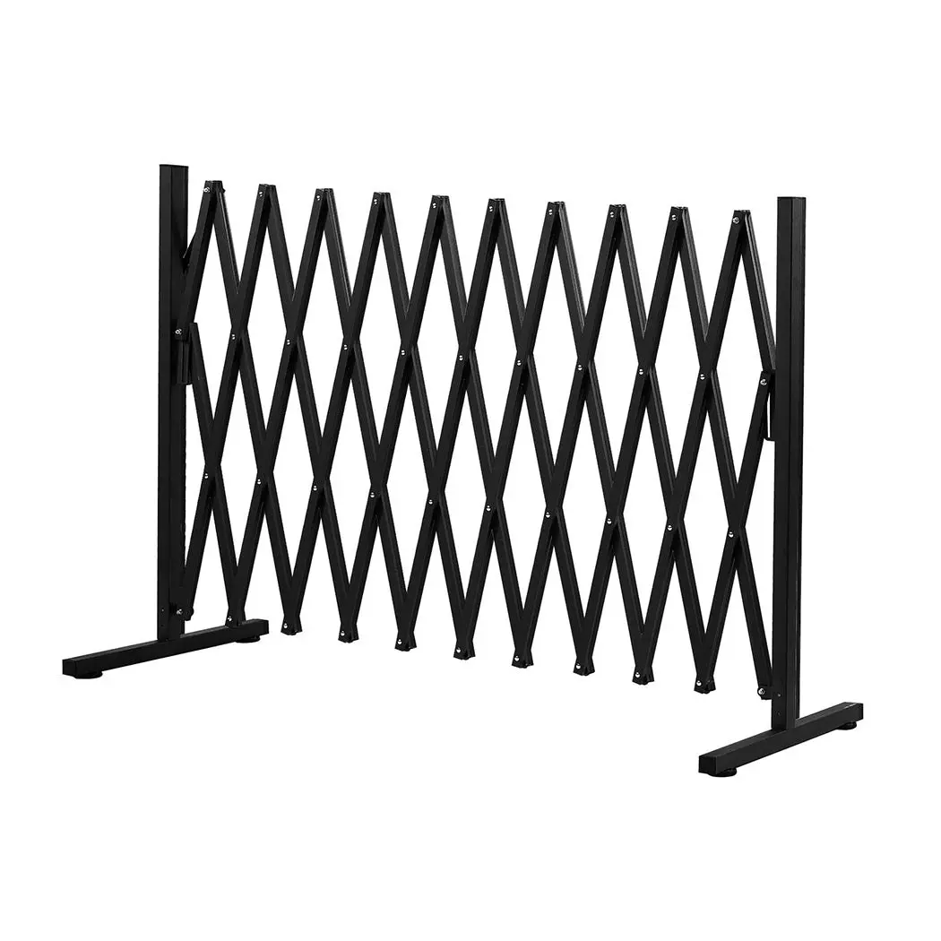 Traderight Group  Garden Security Fence Gate Expandable Barrier Safety Aluminum Pet Indoor Outdoor