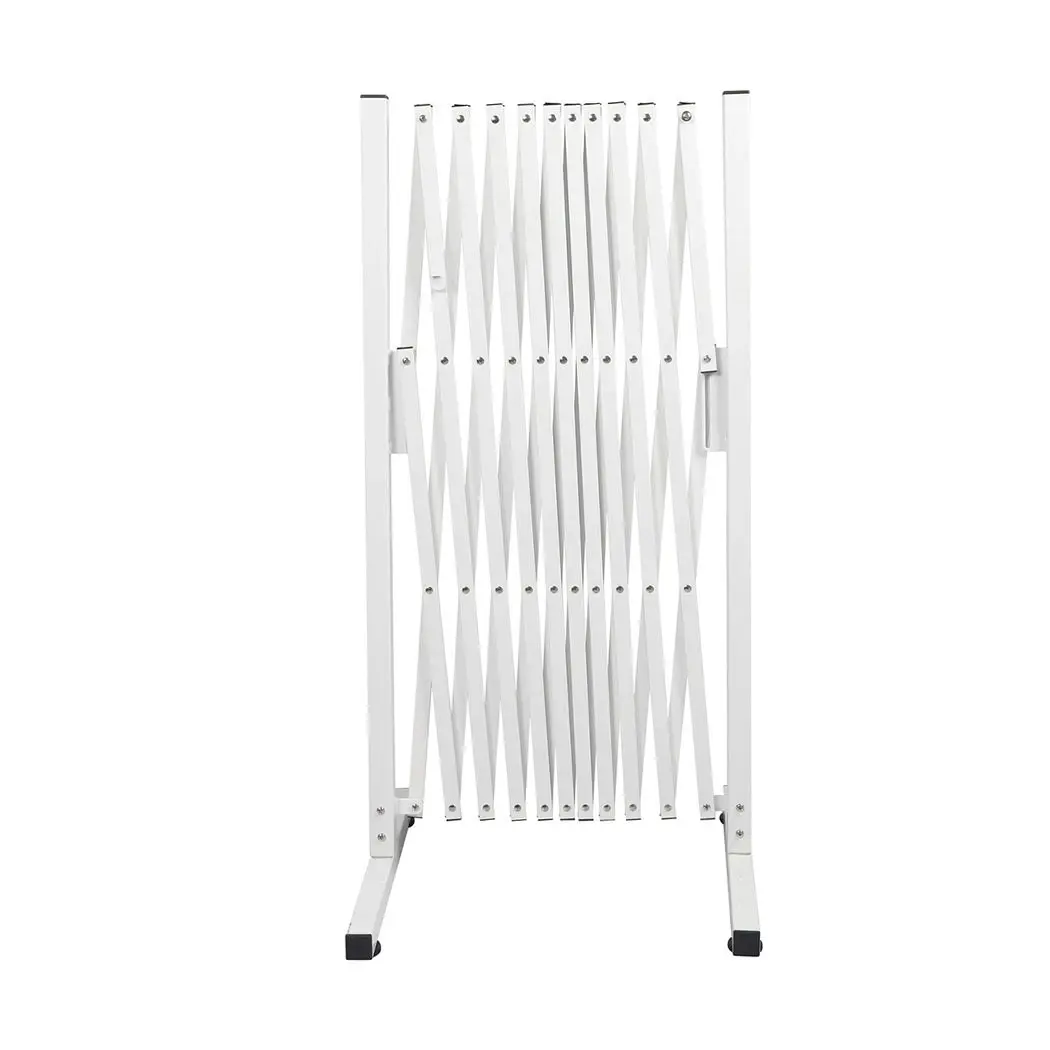 Traderight Group  Garden Security Fence Gate Expandable Barrier Safety Aluminum Indoor Outdoor Pet