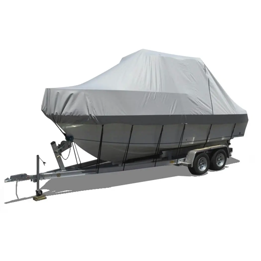 Traderight Group  12-14 FT  Boat Cover Trailerable Weatherproof 600D Jumbo Marine Grade Heavy Duty