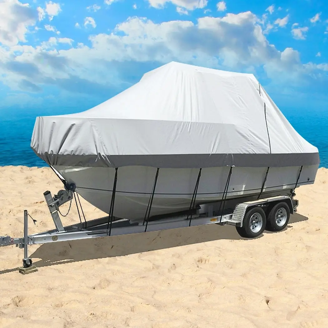 Traderight Group  12-14 FT  Boat Cover Trailerable Weatherproof 600D Jumbo Marine Grade Heavy Duty