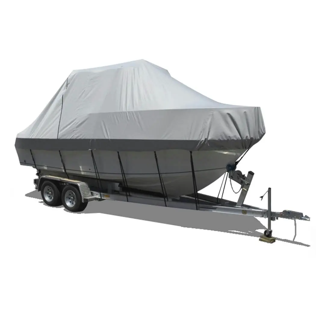 Traderight Group  12-14 FT  Boat Cover Trailerable Weatherproof 600D Jumbo Marine Grade Heavy Duty