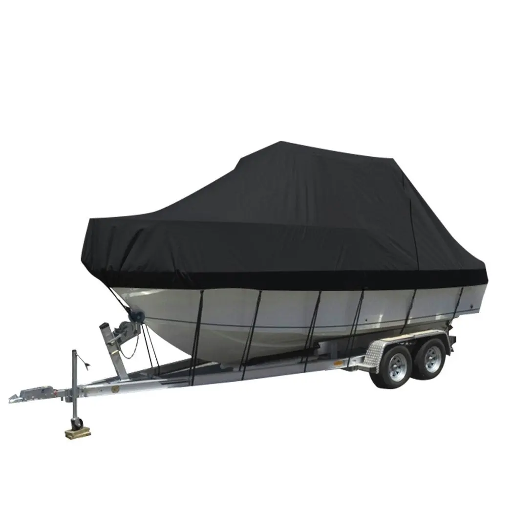 Traderight Group  Boat Cover 12-14 FT Trailerable Weatherproof 600D Jumbo Marine Grade Heavy Duty