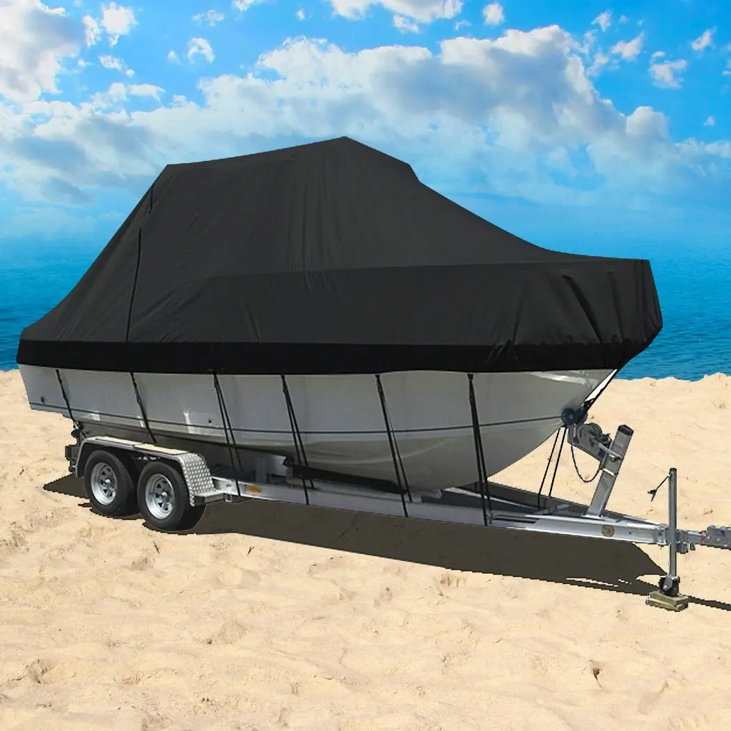 Traderight Group  Boat Cover 12-14 FT Trailerable Weatherproof 600D Jumbo Marine Grade Heavy Duty