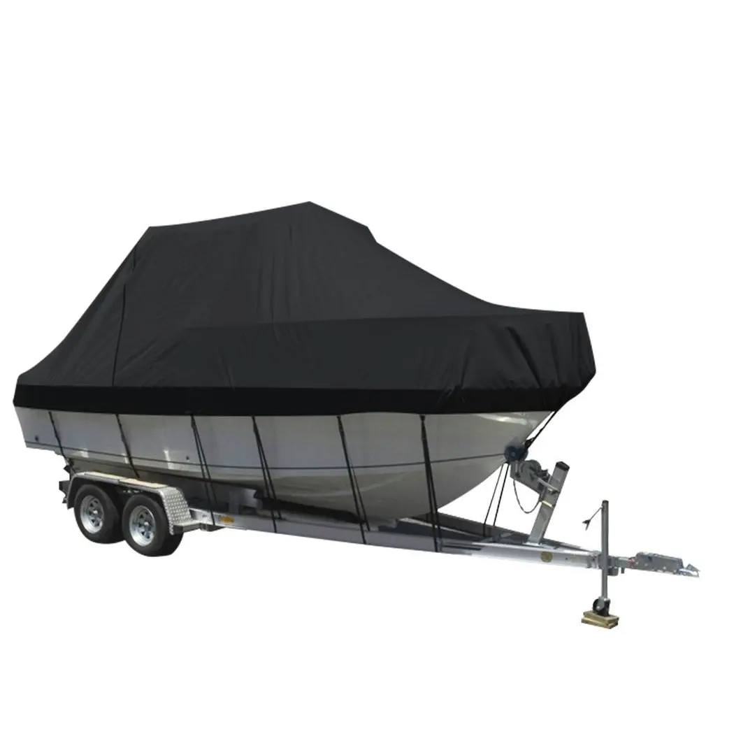 Traderight Group  Boat Cover 12-14 FT Trailerable Weatherproof 600D Jumbo Marine Grade Heavy Duty