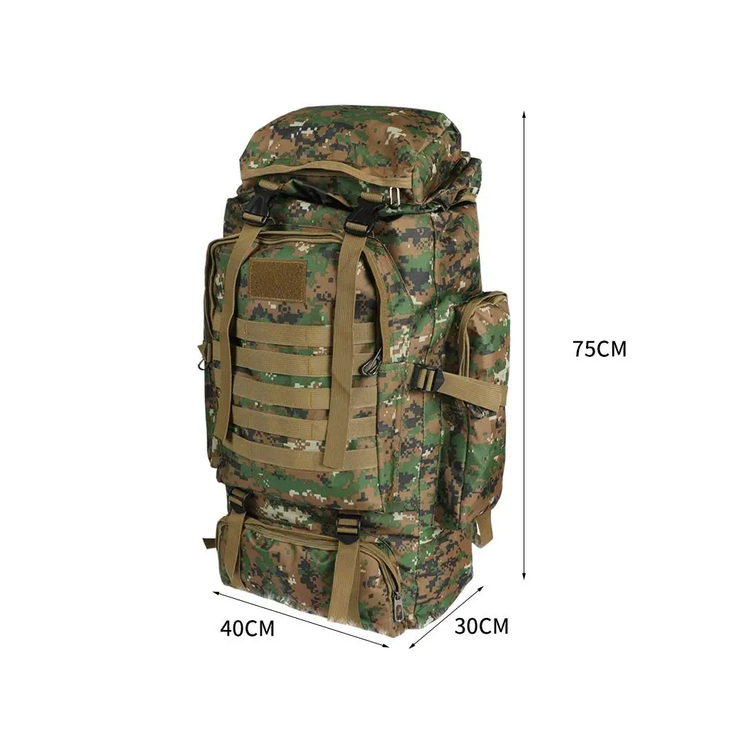 Slimbridge 80L Military Tactical Backpack Hiking Camping Rucksack Outdoor Army