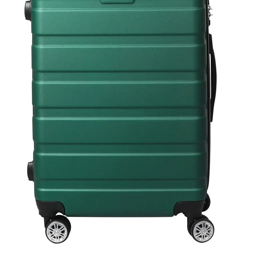 Slimbridge 20" Carry On Luggage Case Suitcase Travel TSA Lock Hard Shell Green