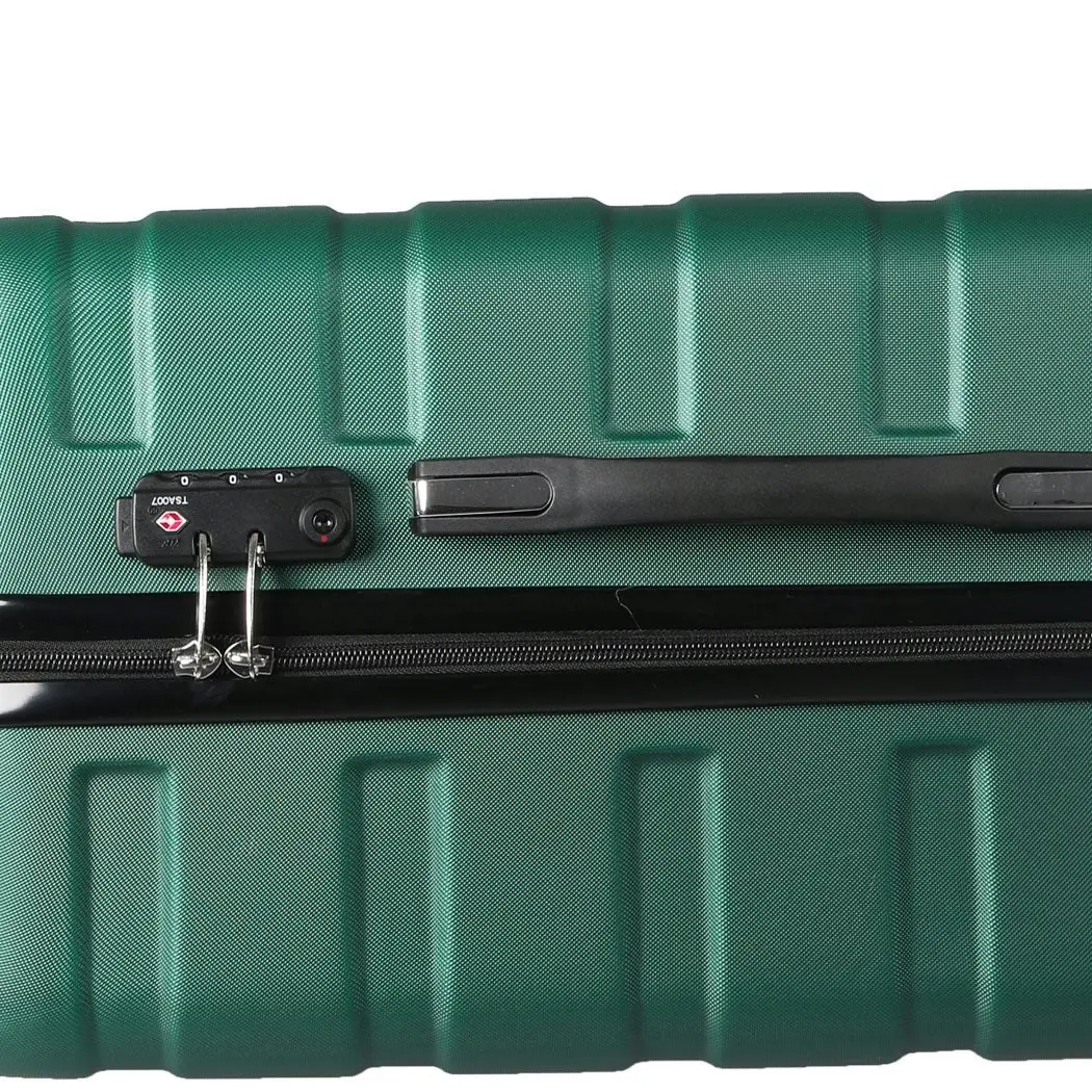 Slimbridge 20" Carry On Luggage Case Suitcase Travel TSA Lock Hard Shell Green