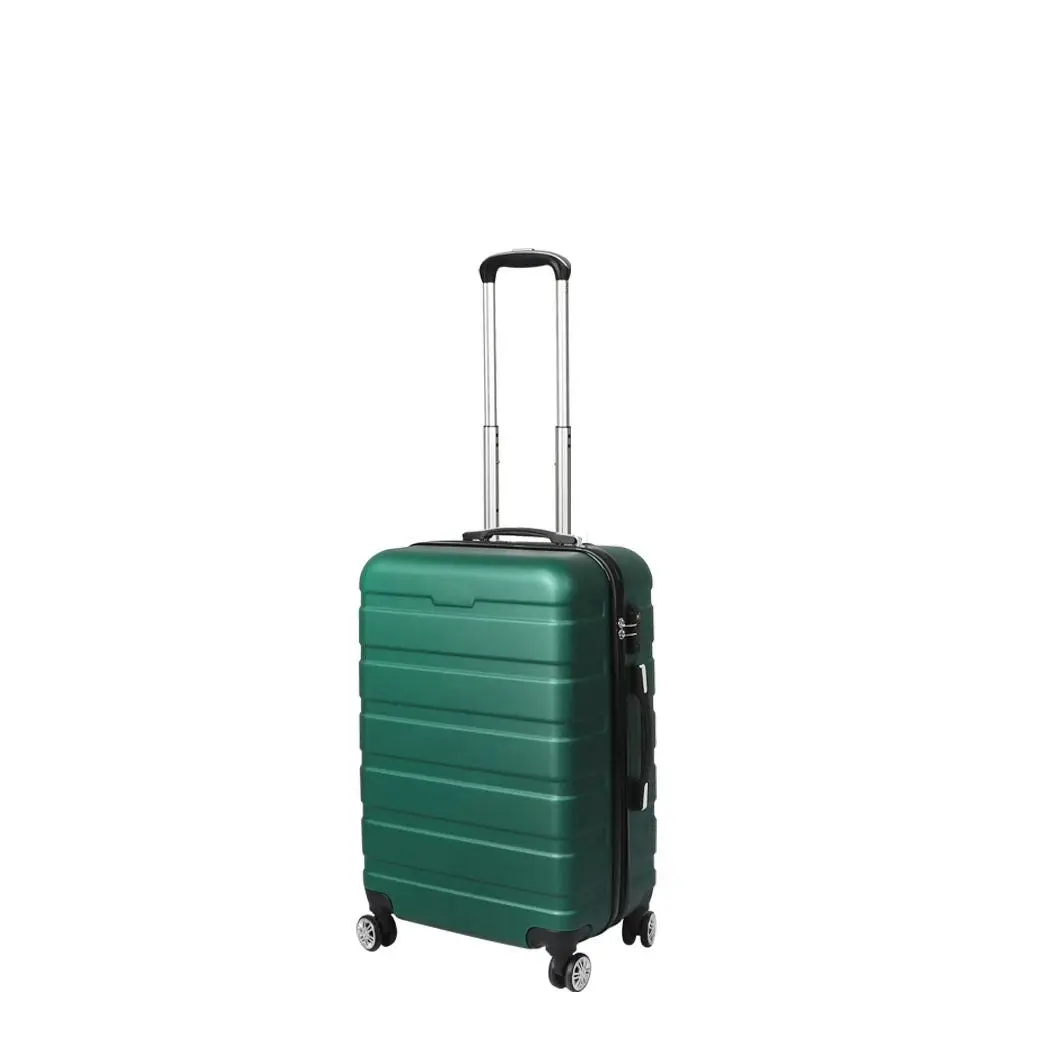 Slimbridge 20" Carry On Luggage Case Suitcase Travel TSA Lock Hard Shell Green