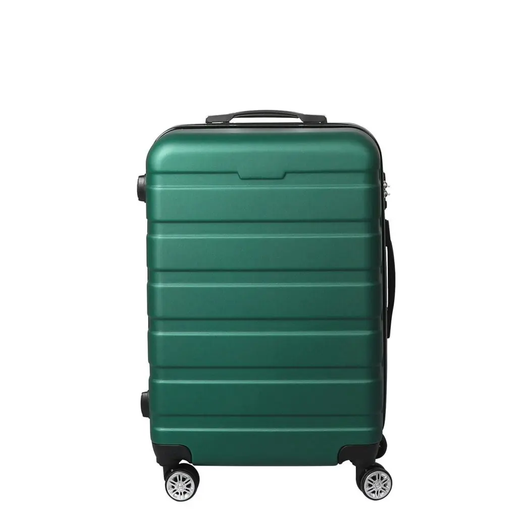 Slimbridge 20" Carry On Luggage Case Suitcase Travel TSA Lock Hard Shell Green