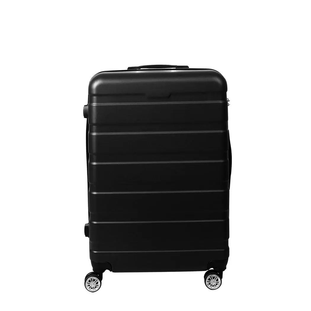 Slimbridge 24" Luggage Case Suitcase Travel Packing TSA Lock Hard Shell Black