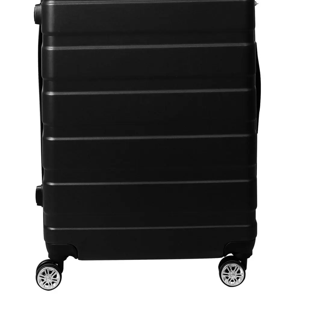 Slimbridge 24" Luggage Case Suitcase Travel Packing TSA Lock Hard Shell Black